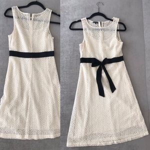 💙 Theory Cream Bow Dress Sz 2💙